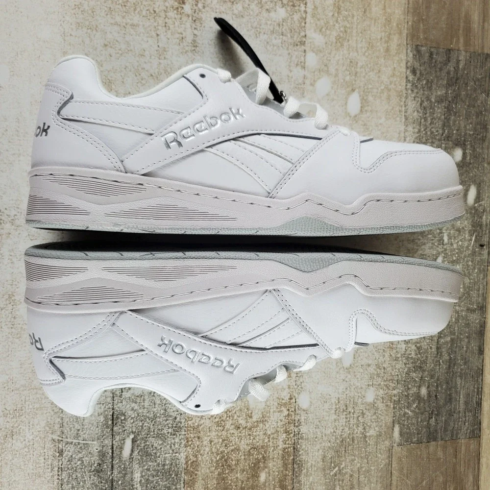 Reebok Work BB4500 Mens Work Shoes Sz 8 W White Lace Up Composite Toe Sneakers